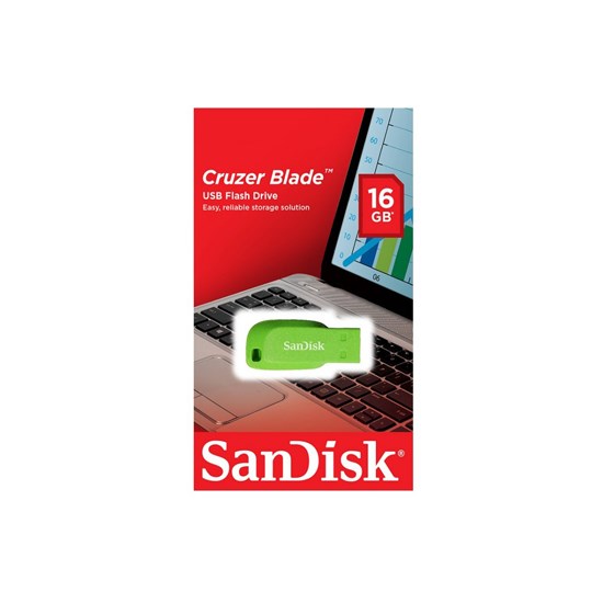 Sandisk Cruzer Blade 16GB SDCZ50-016G-B35 Green - Best price ...