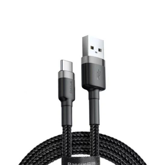 Baseus Kevlar Cable USB For Type-C 3A 1M CATKLF-BG1 Black/Grey