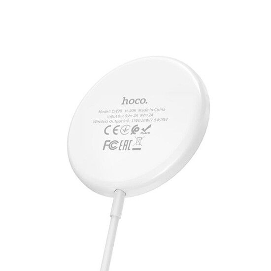 Hoco Magnetic Wireless Fast Charger CW29 White - - დაბალი ფასები ...