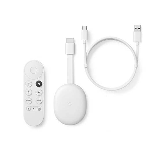 Google Chromecast with Google TV Snow White - - Best price ...