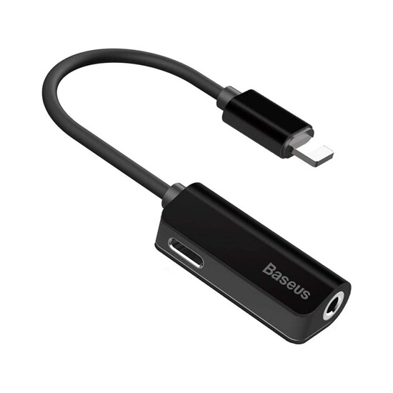 Baseus L32 Lightning Male to 3.5mm and Lightning Female Adapter CALL32