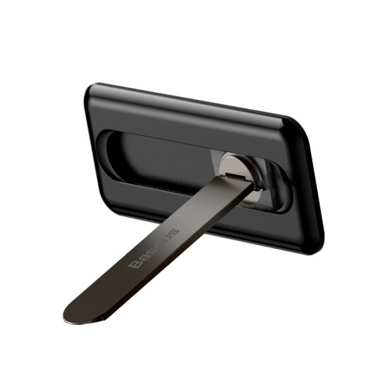 Baseus Supporto Telefono Pieghevole Adesivo, Nero (Luxz00001) - Flessibile E Pratico